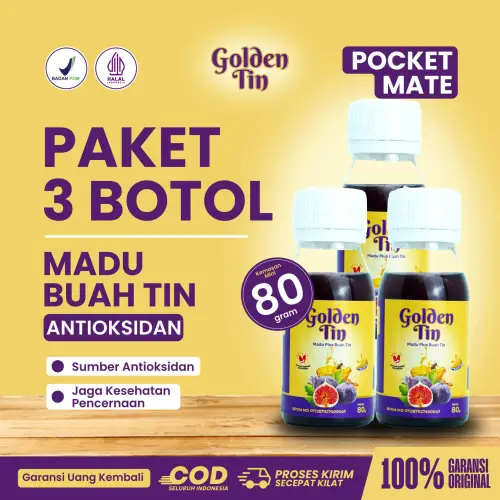 Madu GoldenTin® Pocket Mate 3 Botol